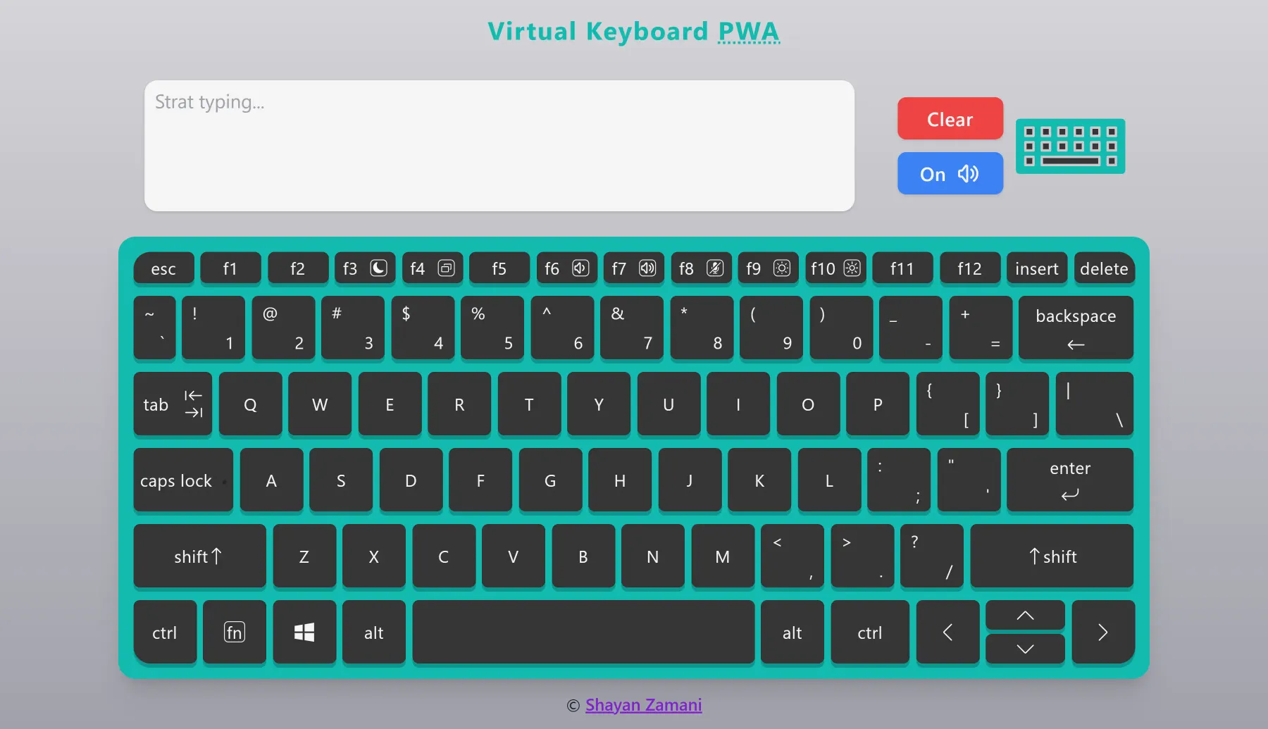 virtual keyboard PWA